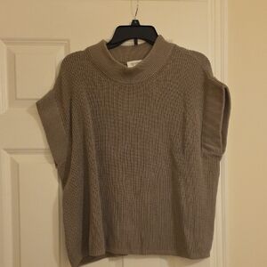 Haven Well Within Elegant Women's Cowl Neck Sweater in Gray Size Large